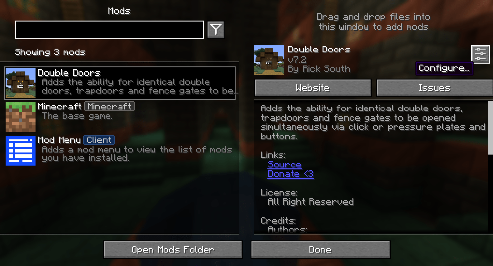 fabric in-game step 2